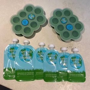 Wee Sprouts Nature’s Cubes and Squeeze Pouches Never Used